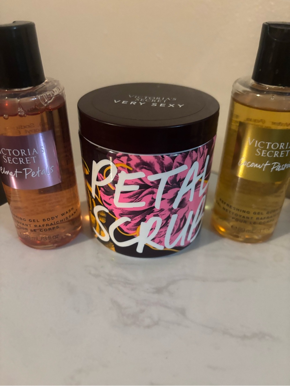 Victoria's Secret Very Sexy Petal Scrub — Velvet Petals & Coconut Passion Wash!